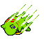 Sprite of Starfy in the frog costume possibly performing a Turbo Swim