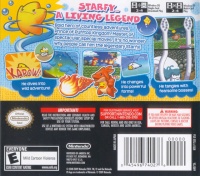 The back of the North American The Legendary Starfy box