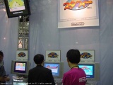 Playable Densetsu no Starfy demo stations at the Nintendo Spaceworld 2001 event